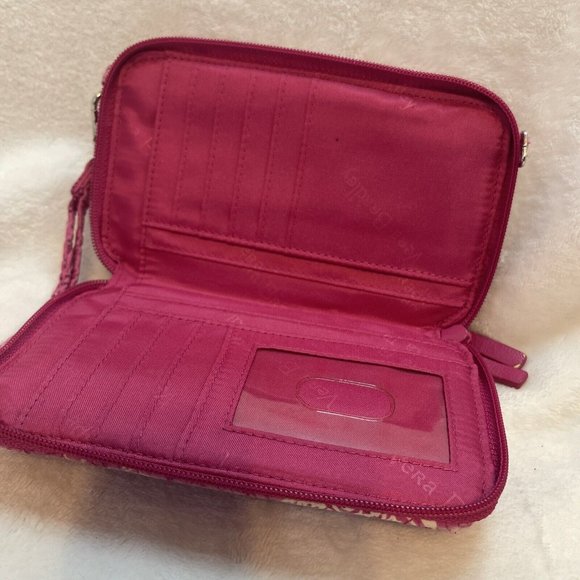 Vera Bradley Wallet‎ Wristlet Pink Paisley - Picture 6 of 12